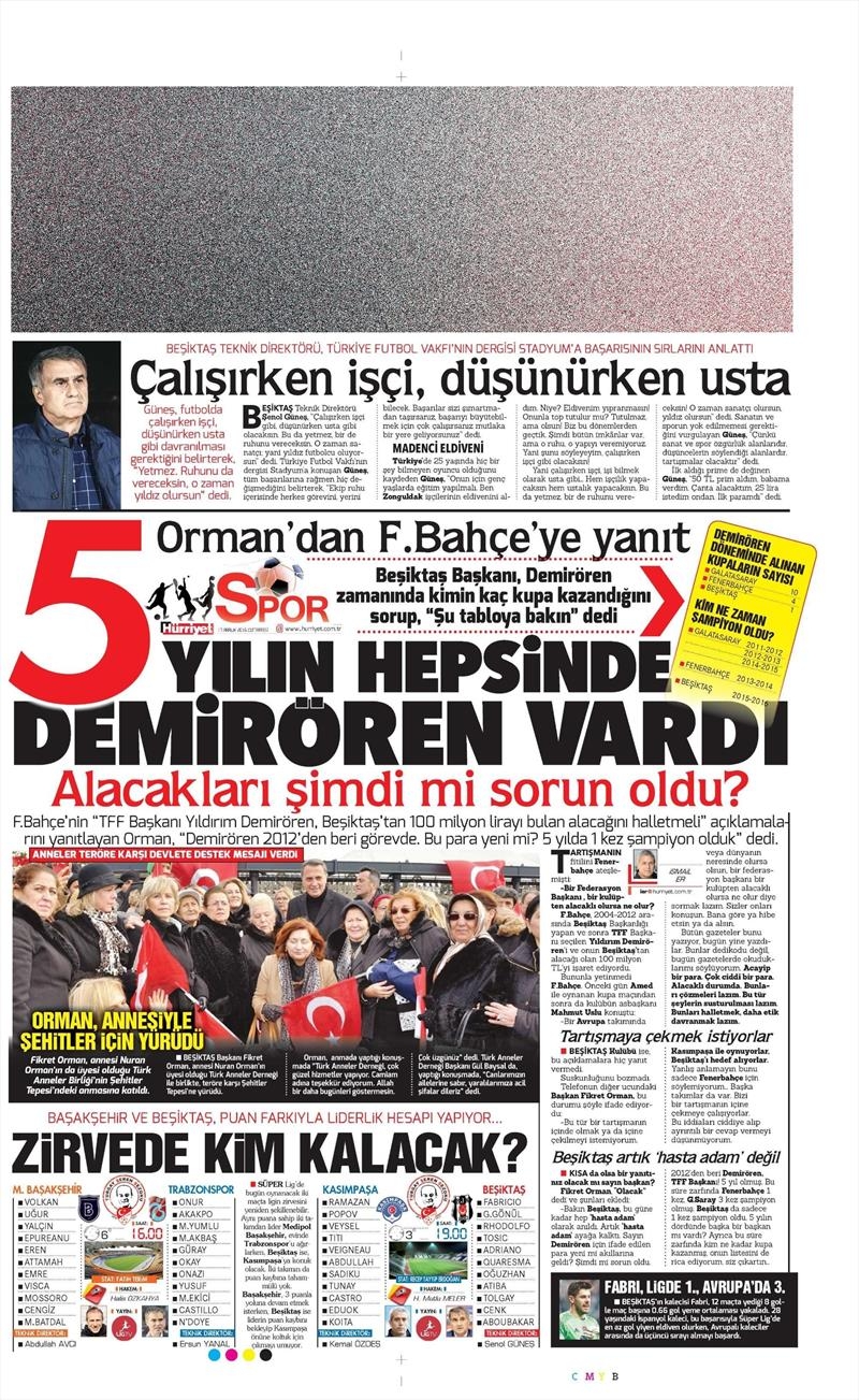 17 Aralık 2016 | İşte gazetelerin Beşiktaş manşetleri - Görsel 9
