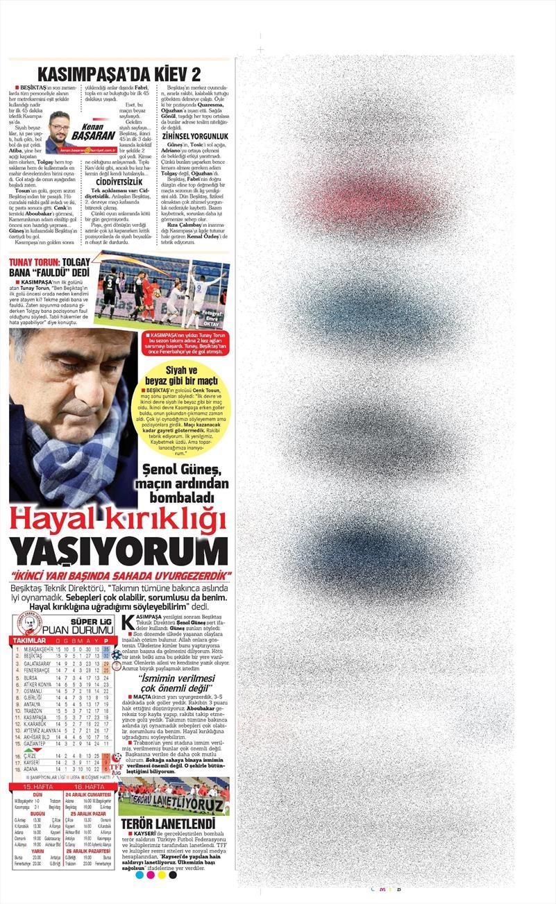 18 Aralık 2016 | İşte gazetelerin Beşiktaş manşetleri - Görsel 16