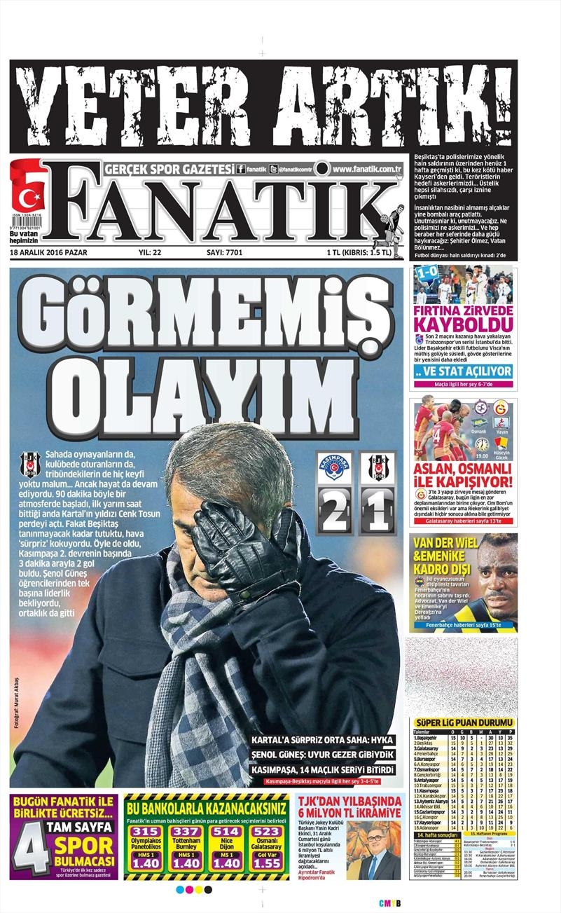 18 Aralık 2016 | İşte gazetelerin Beşiktaş manşetleri - Görsel 28