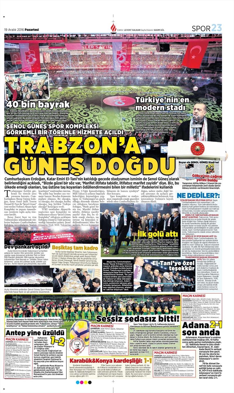 19 Aralık 2016 | İşte gazetelerin Beşiktaş manşetleri - Görsel 8