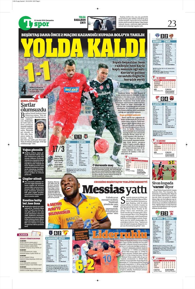 21 Aralık 2016 | İşte gazetelerin Beşiktaş manşetleri - Görsel 11