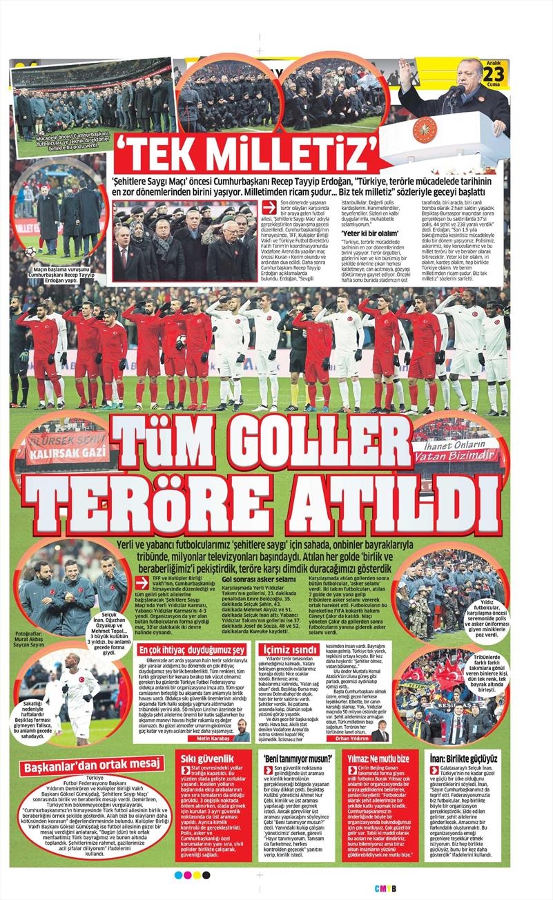 23 Aralık 2016 | İşte gazetelerin Beşiktaş manşetleri - Görsel 2