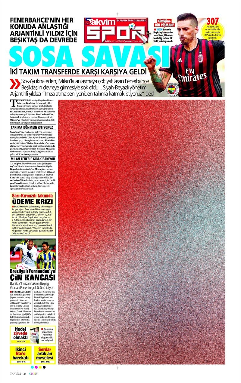 24 Aralık 2016 | İşte gazetelerin Beşiktaş manşetleri - Görsel 3