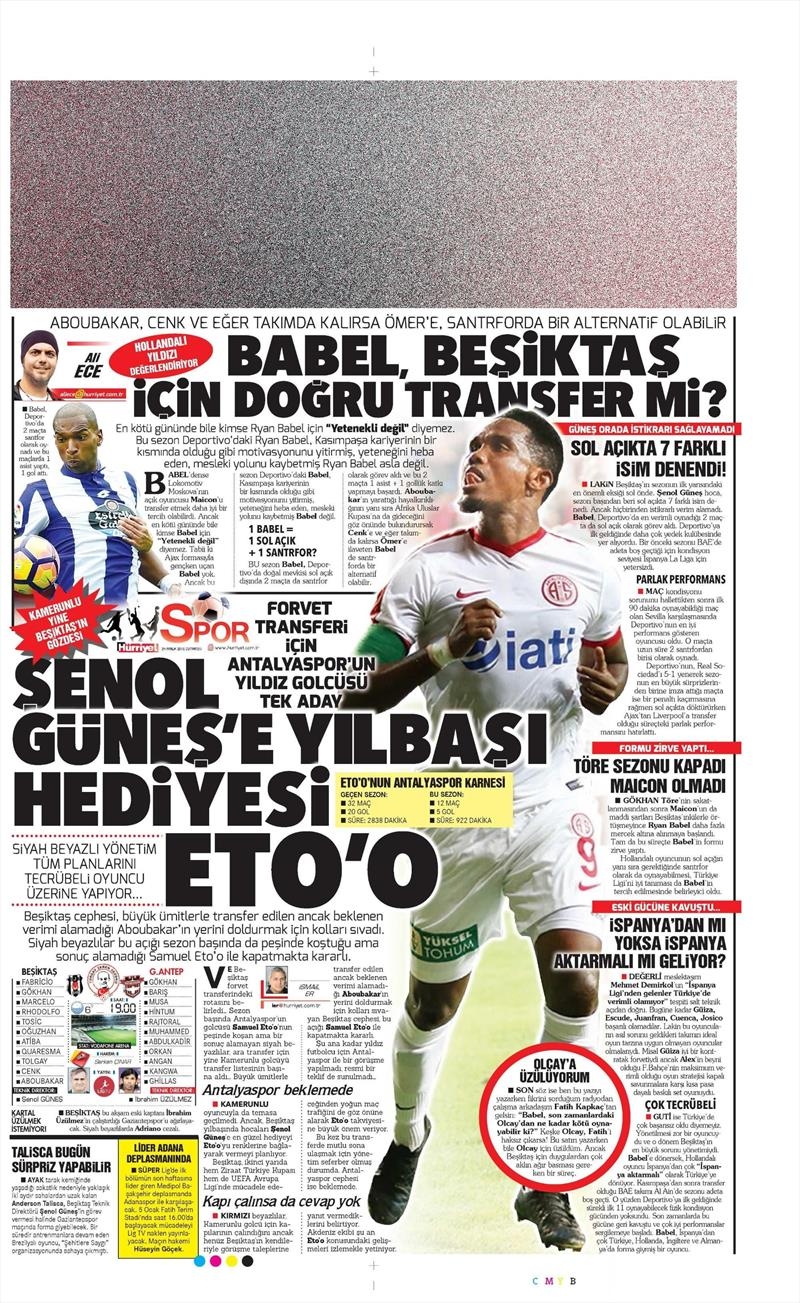 24 Aralık 2016 | İşte gazetelerin Beşiktaş manşetleri - Görsel 9