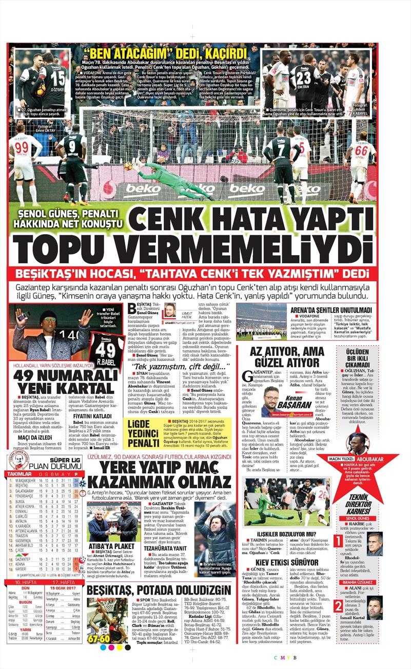 25 Aralık 2016 | İşte gazetelerin Beşiktaş manşetleri - Görsel 13