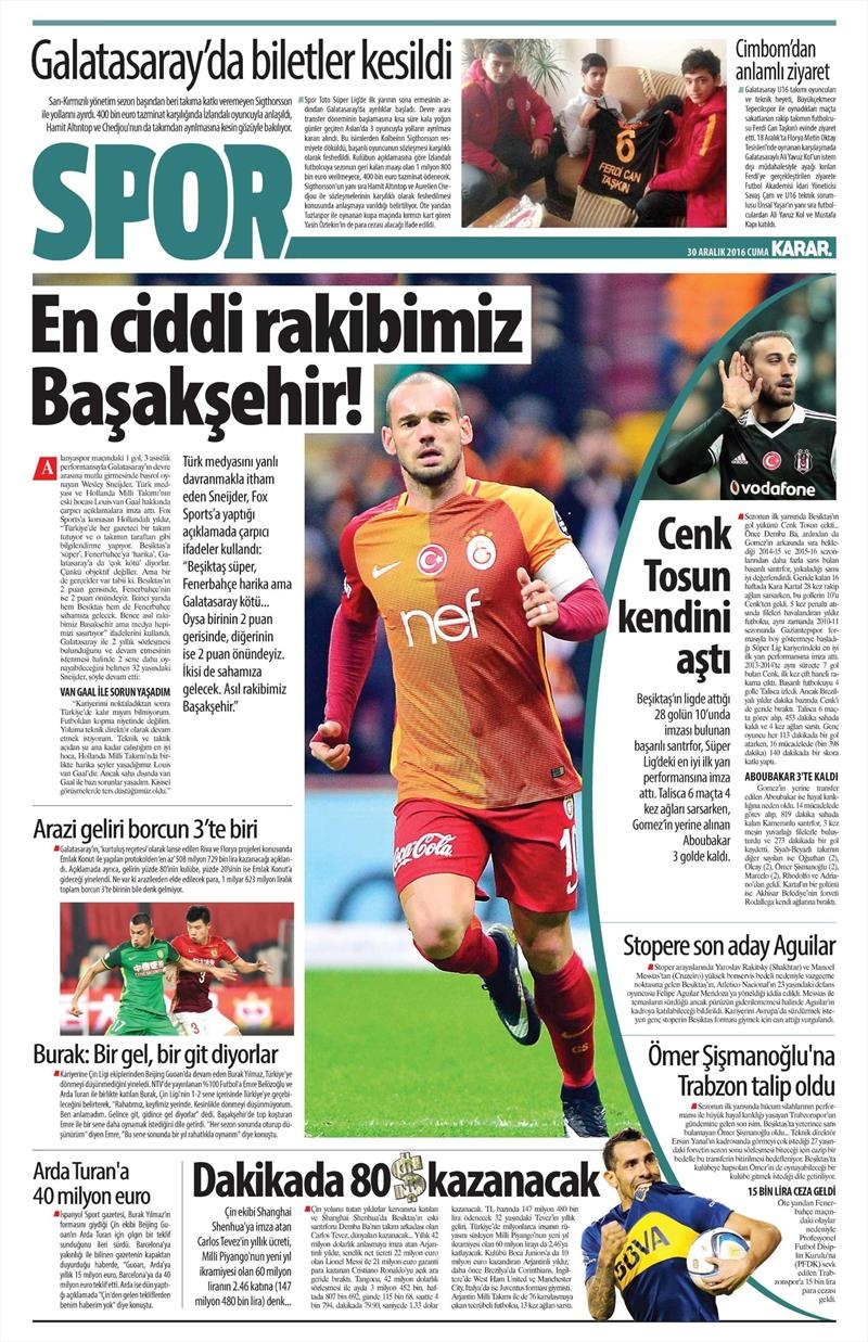 30 Aralık 2016 | İşte gazetelerin Beşiktaş manşetleri - Görsel 9