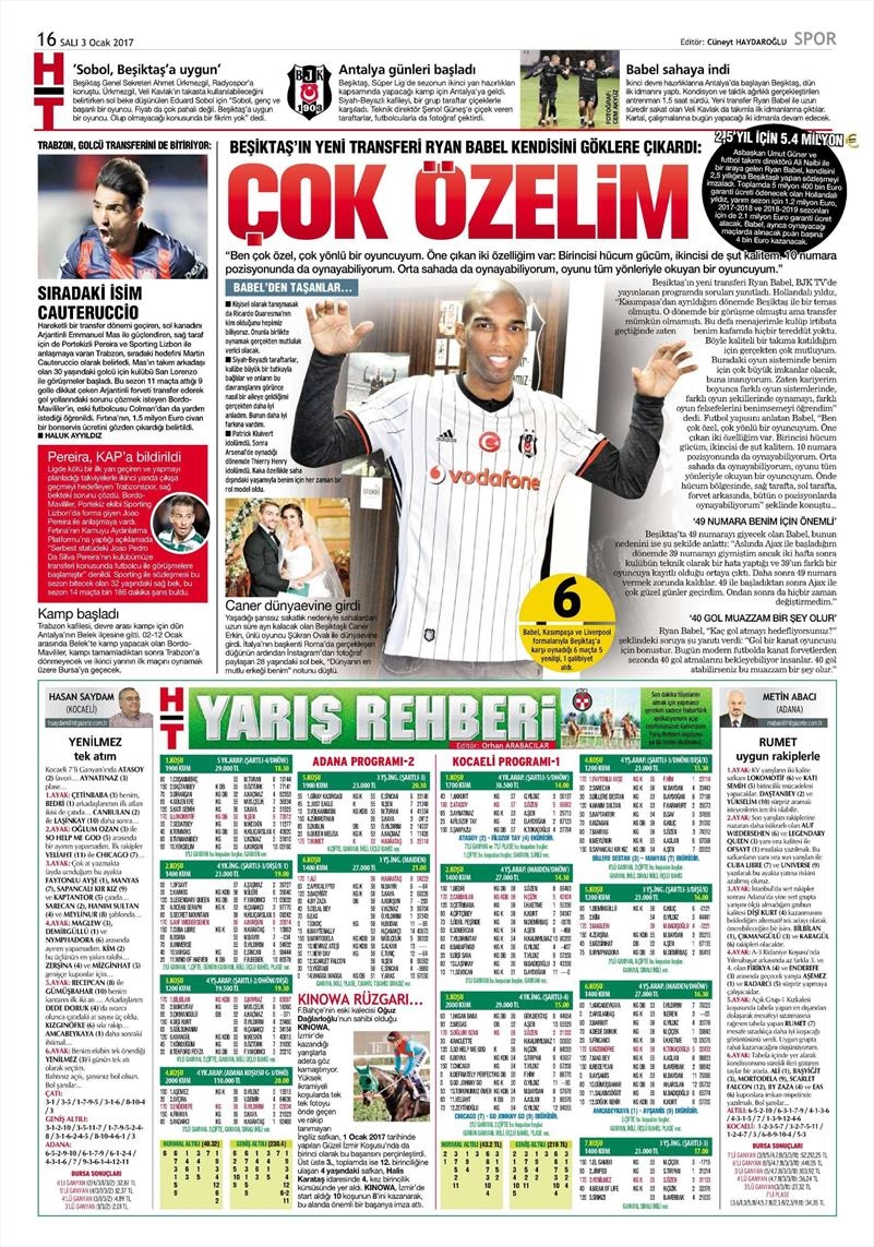 3 Ocak 2017 | İşte gazetelerin Beşiktaş manşetleri - Görsel 3