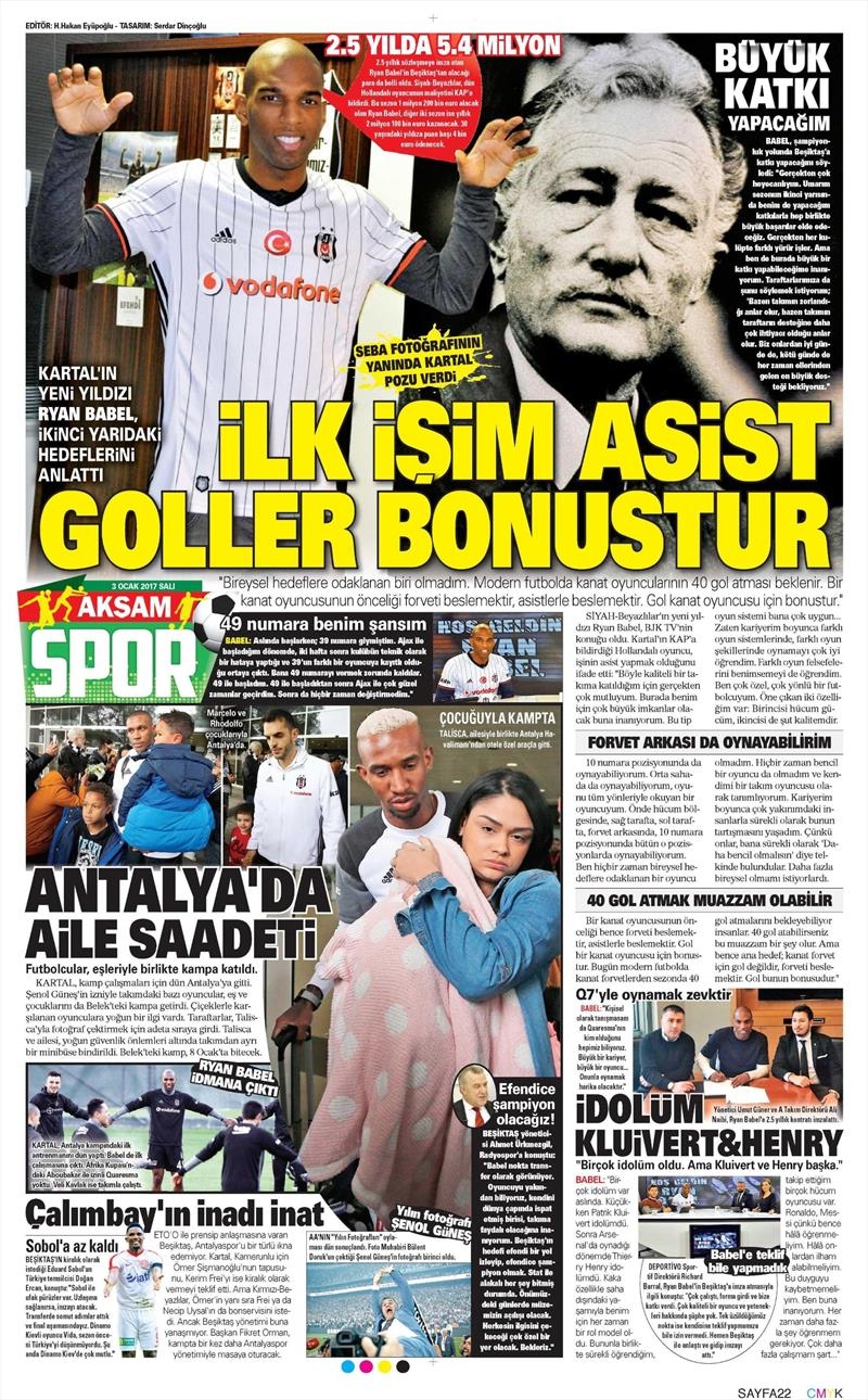 3 Ocak 2017 | İşte gazetelerin Beşiktaş manşetleri - Görsel 4