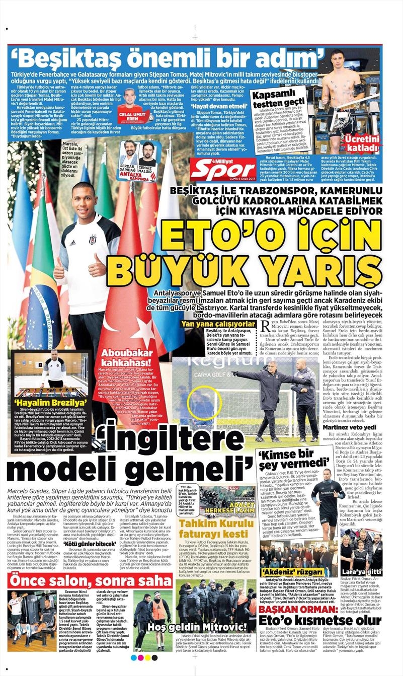 6 Ocak 2017 | İşte gazetelerin Beşiktaş manşetleri - Görsel 8