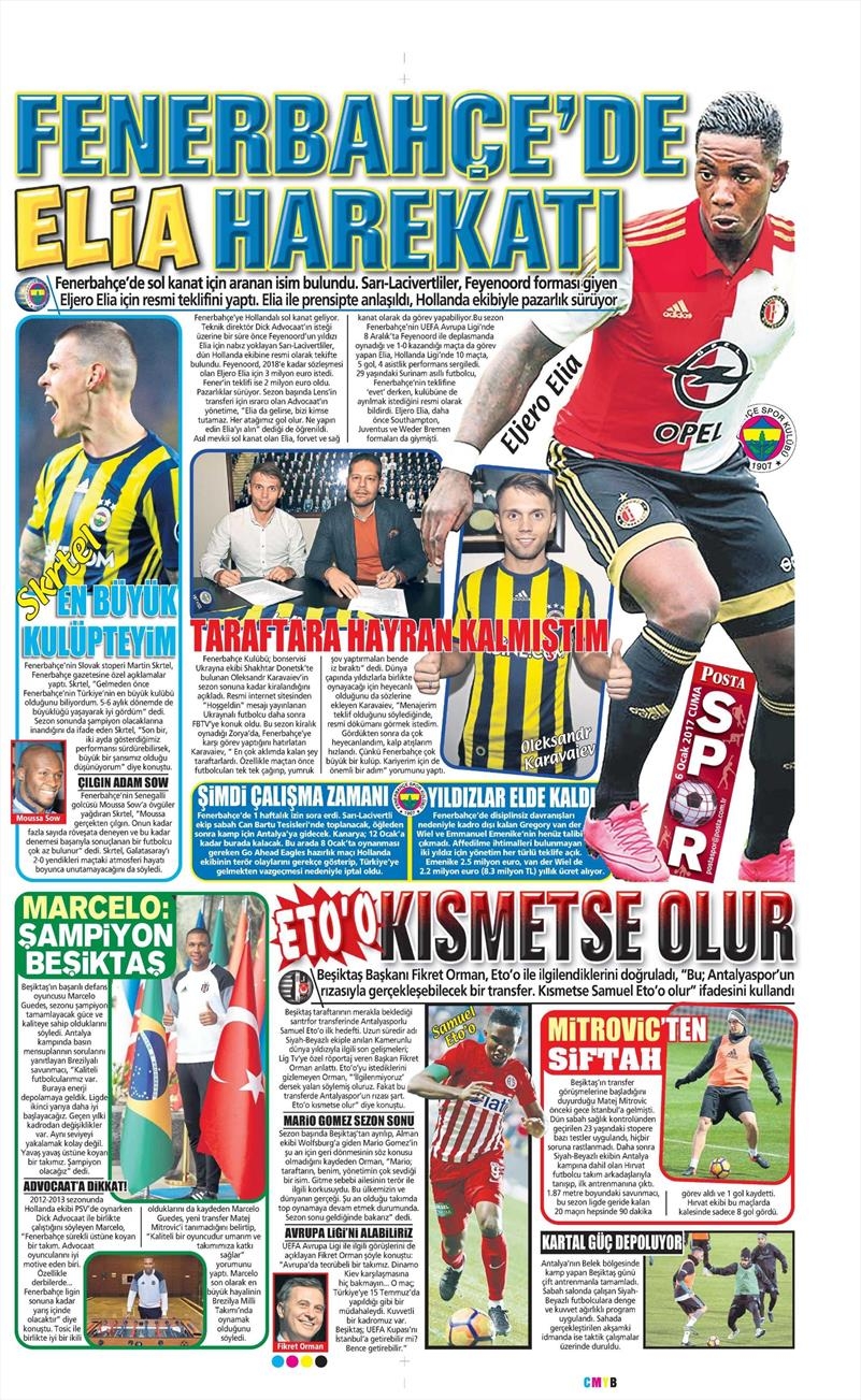 6 Ocak 2017 | İşte gazetelerin Beşiktaş manşetleri - Görsel 9