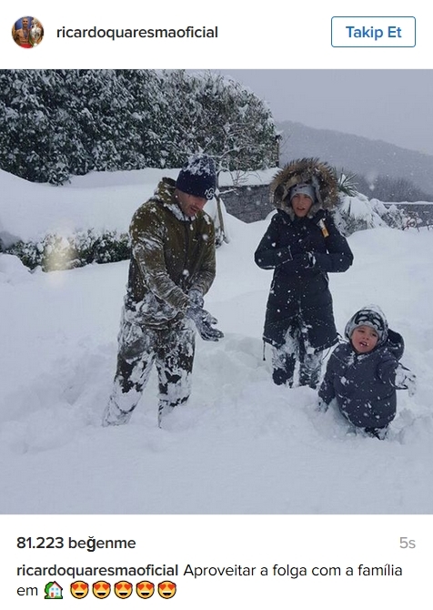 İşte Beşiktaşlı futbolcuların karlı İstanbul paylaşımları - Görsel 11
