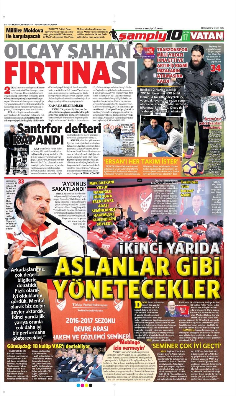 12 Ocak 2017 | İşte gazetelerin Beşiktaş manşetleri - Görsel 18