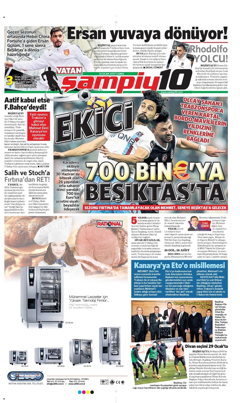 13 Ocak 2017 | İşte gazetelerin Beşiktaş manşetleri - Görsel 10
