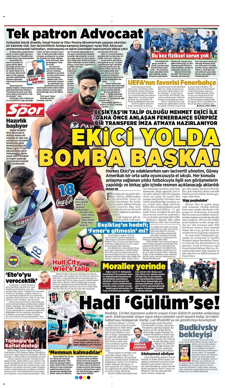 13 Ocak 2017 | İşte gazetelerin Beşiktaş manşetleri - Görsel 8