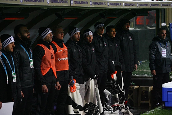 Osmanlıspor - Beşiktaş maçından kareler - Görsel 28