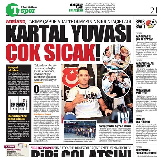 9 Ekim 2016 | Gazetelerin Beşiktaş sayfaları - Görsel 7