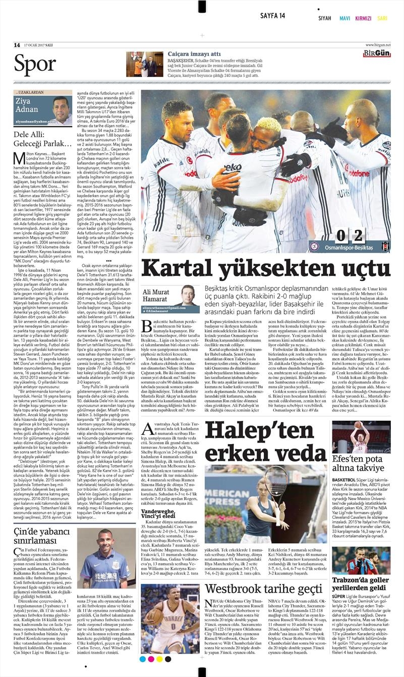 17 Ocak 2017 | İşte gazetelerin Beşiktaş manşetleri - Görsel 10