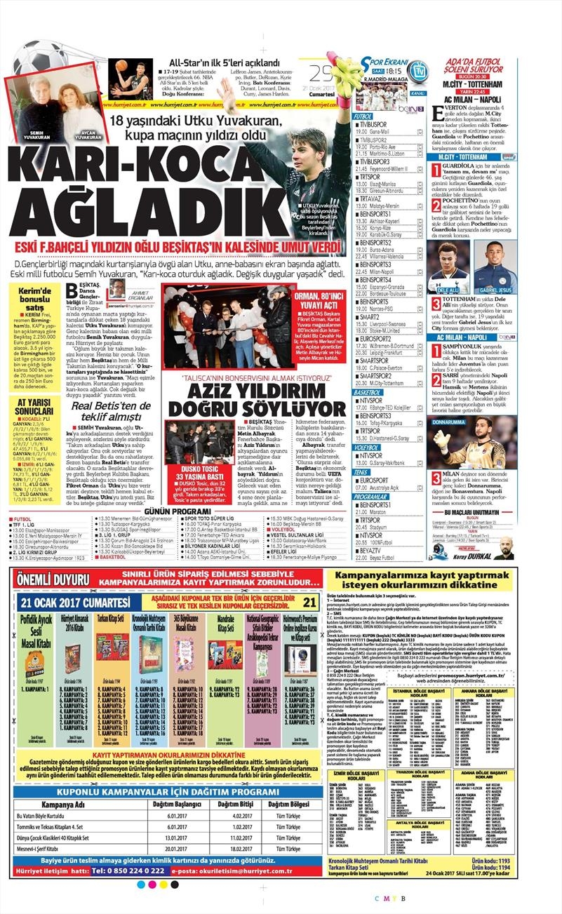 21 Ocak 2017 | İşte gazetelerin Beşiktaş manşetleri - Görsel 6