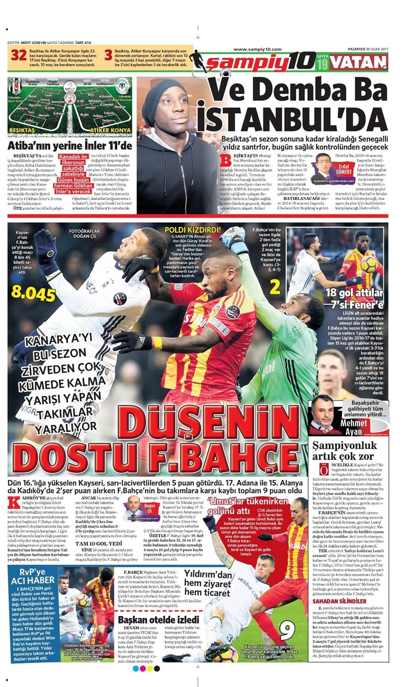30 Ocak 2017 | İşte gazetelerin Beşiktaş manşetleri - Görsel 1