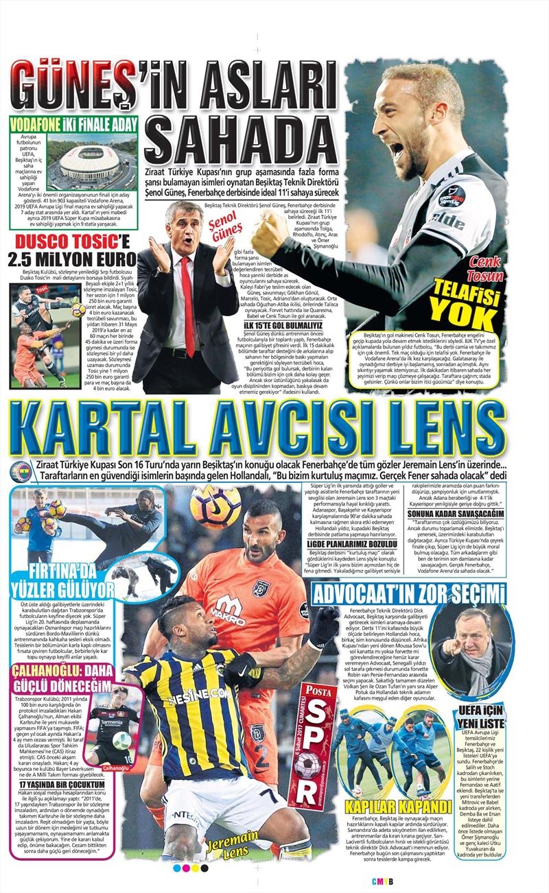 04 Şubat 2017 | İşte gazetelerin Beşiktaş manşetleri - Görsel 10