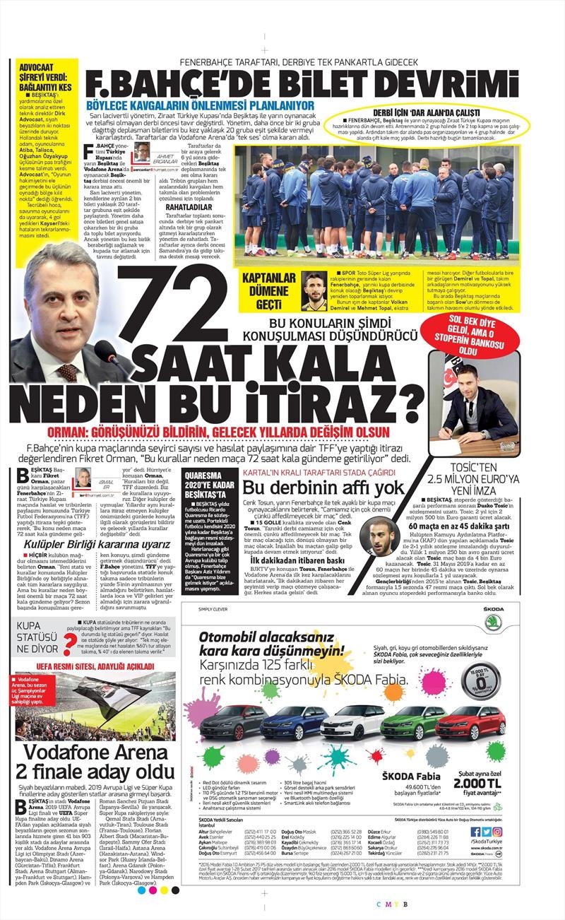 04 Şubat 2017 | İşte gazetelerin Beşiktaş manşetleri - Görsel 12