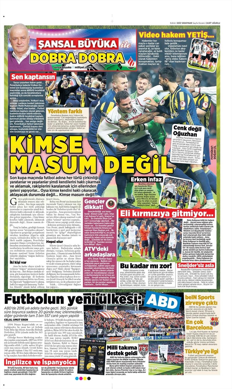 08 Şubat 2017 | İşte gazetelerin Beşiktaş manşetleri - Görsel 10