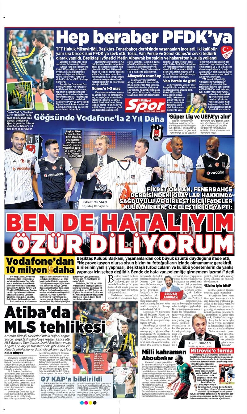 08 Şubat 2017 | İşte gazetelerin Beşiktaş manşetleri - Görsel 11