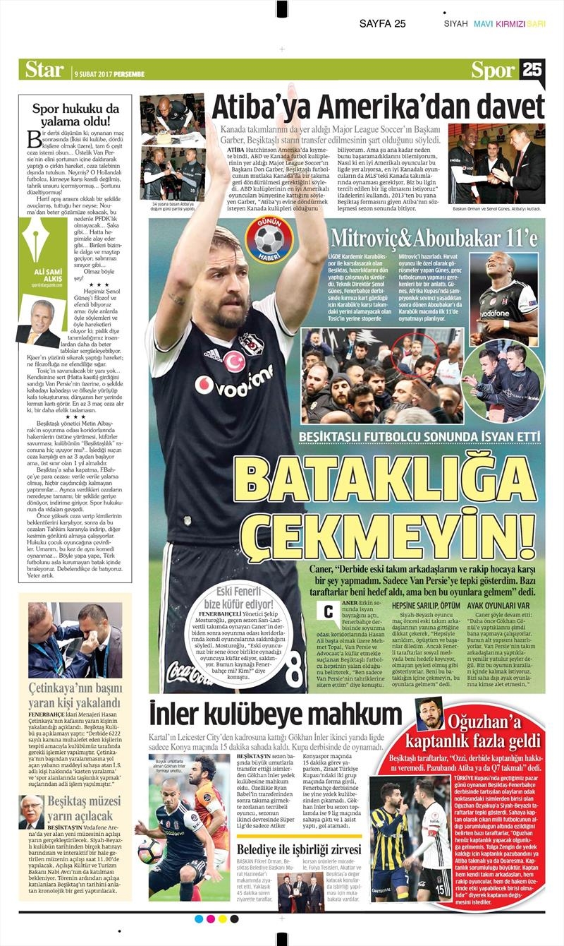 09 Şubat 2017 | İşte gazetelerin Beşiktaş manşetleri - Görsel 10