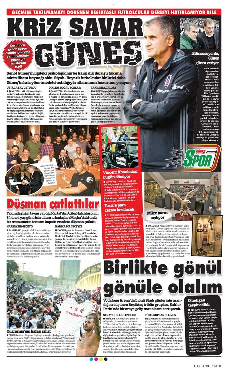 09 Şubat 2017 | İşte gazetelerin Beşiktaş manşetleri - Görsel 2