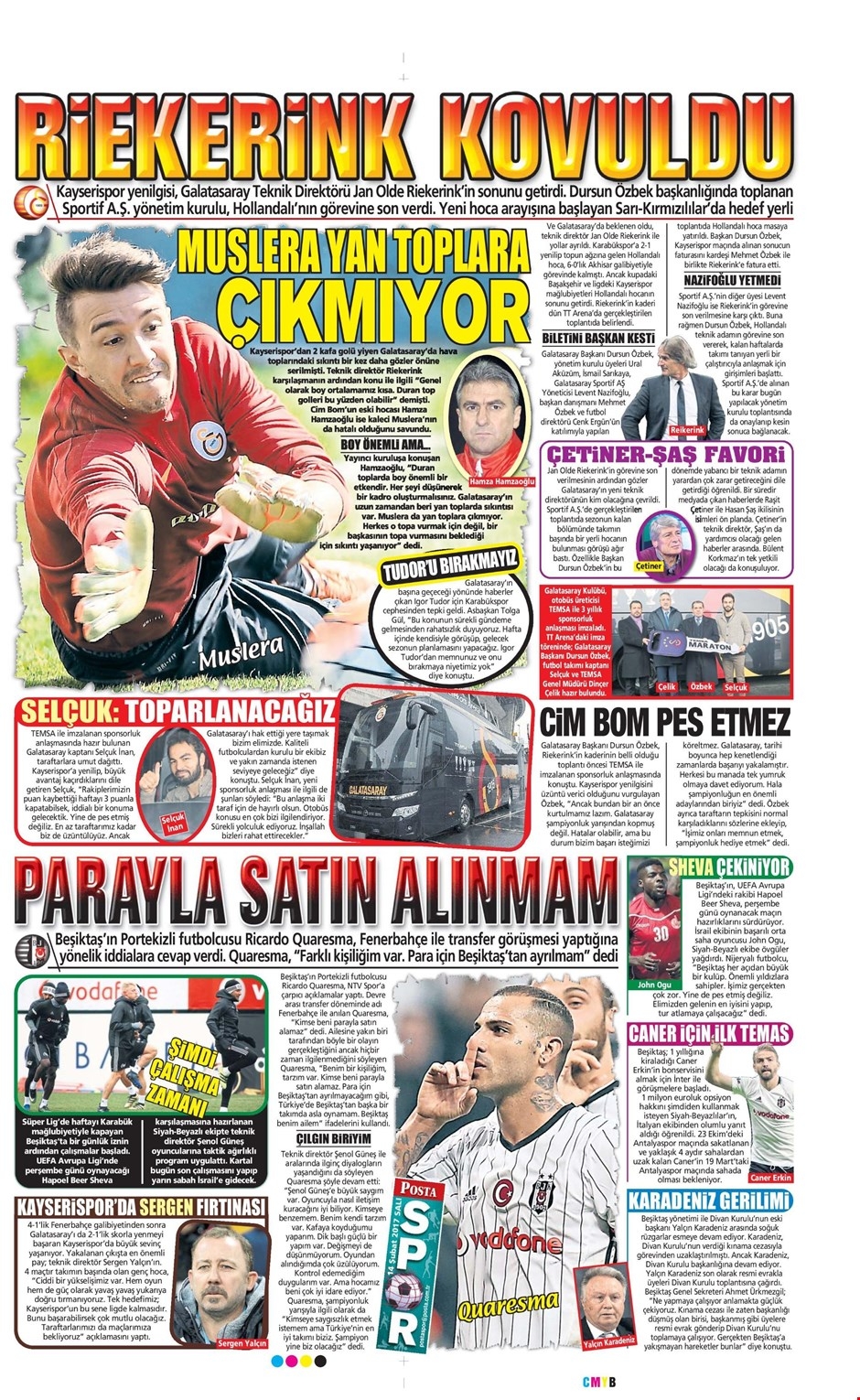 14 Şubat 2017 | İşte gazetelerin Beşiktaş manşetleri - Görsel 8