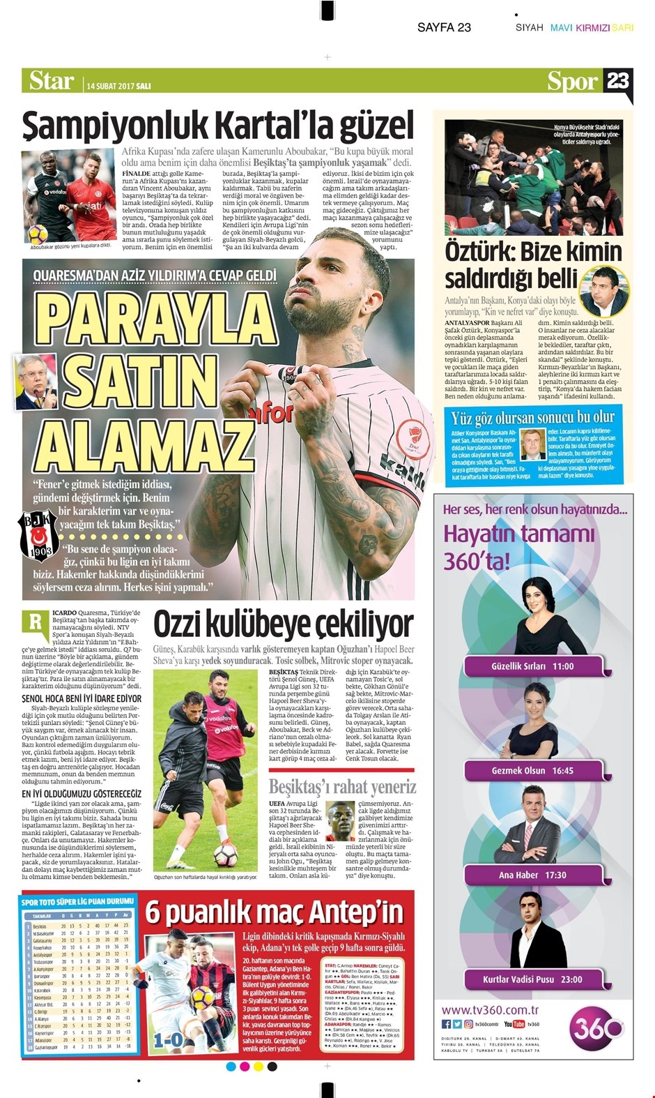 14 Şubat 2017 | İşte gazetelerin Beşiktaş manşetleri - Görsel 9