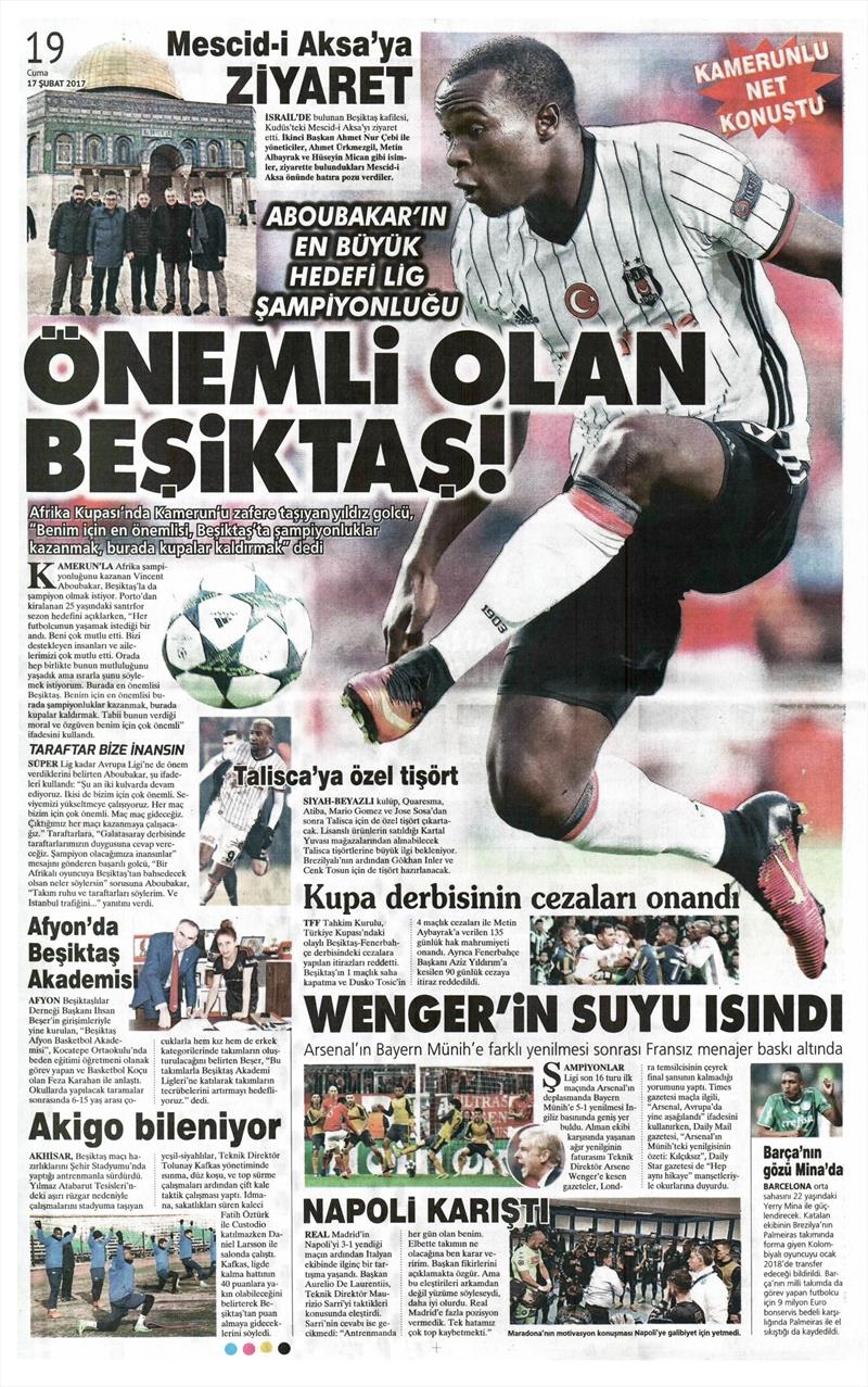 17 Şubat 2017 | İşte gazetelerin Beşiktaş manşetleri - Görsel 15