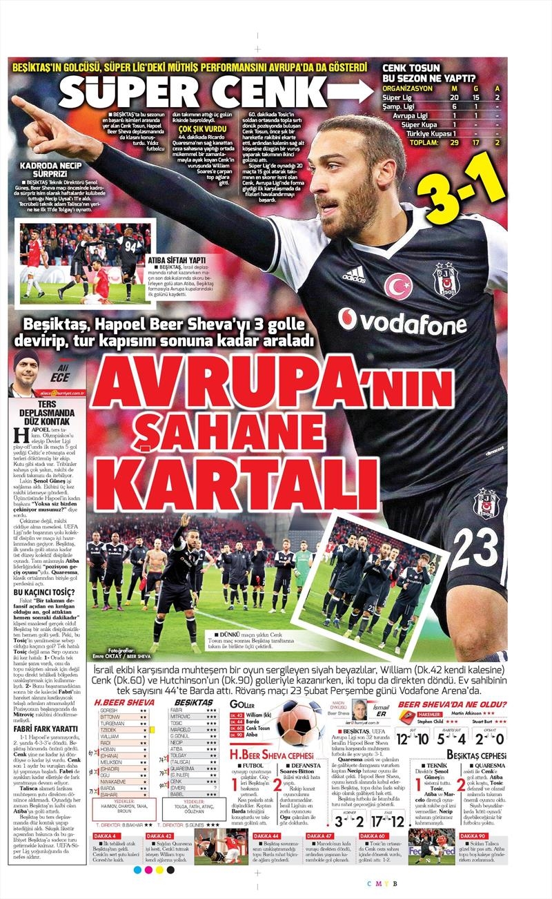 17 Şubat 2017 | İşte gazetelerin Beşiktaş manşetleri - Görsel 7