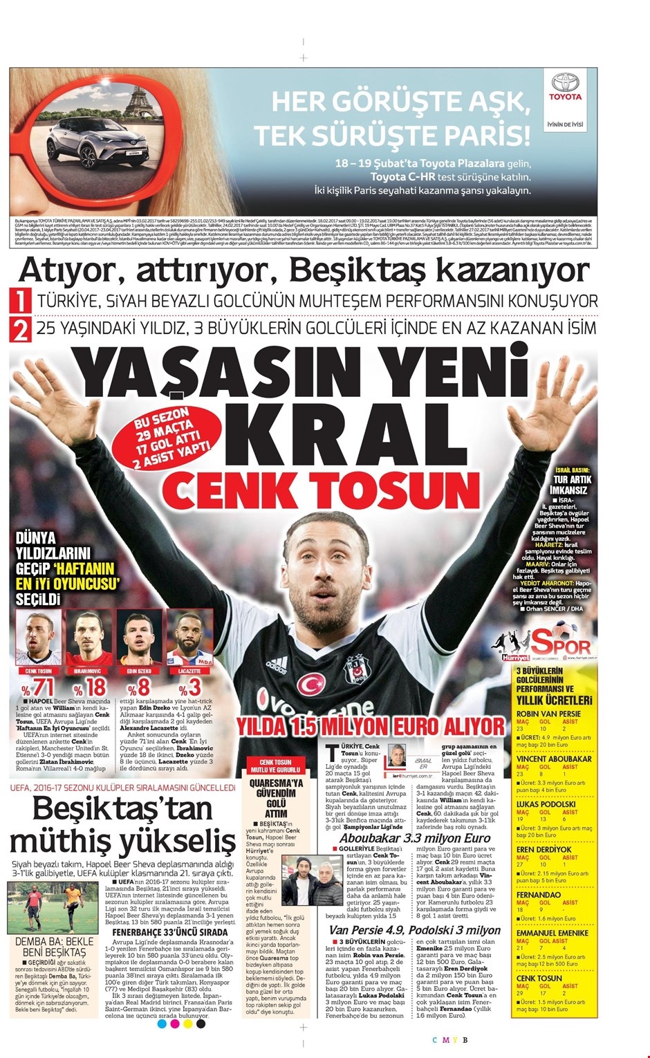 18 Şubat 2017 | İşte gazetelerin Beşiktaş manşetleri - Görsel 3