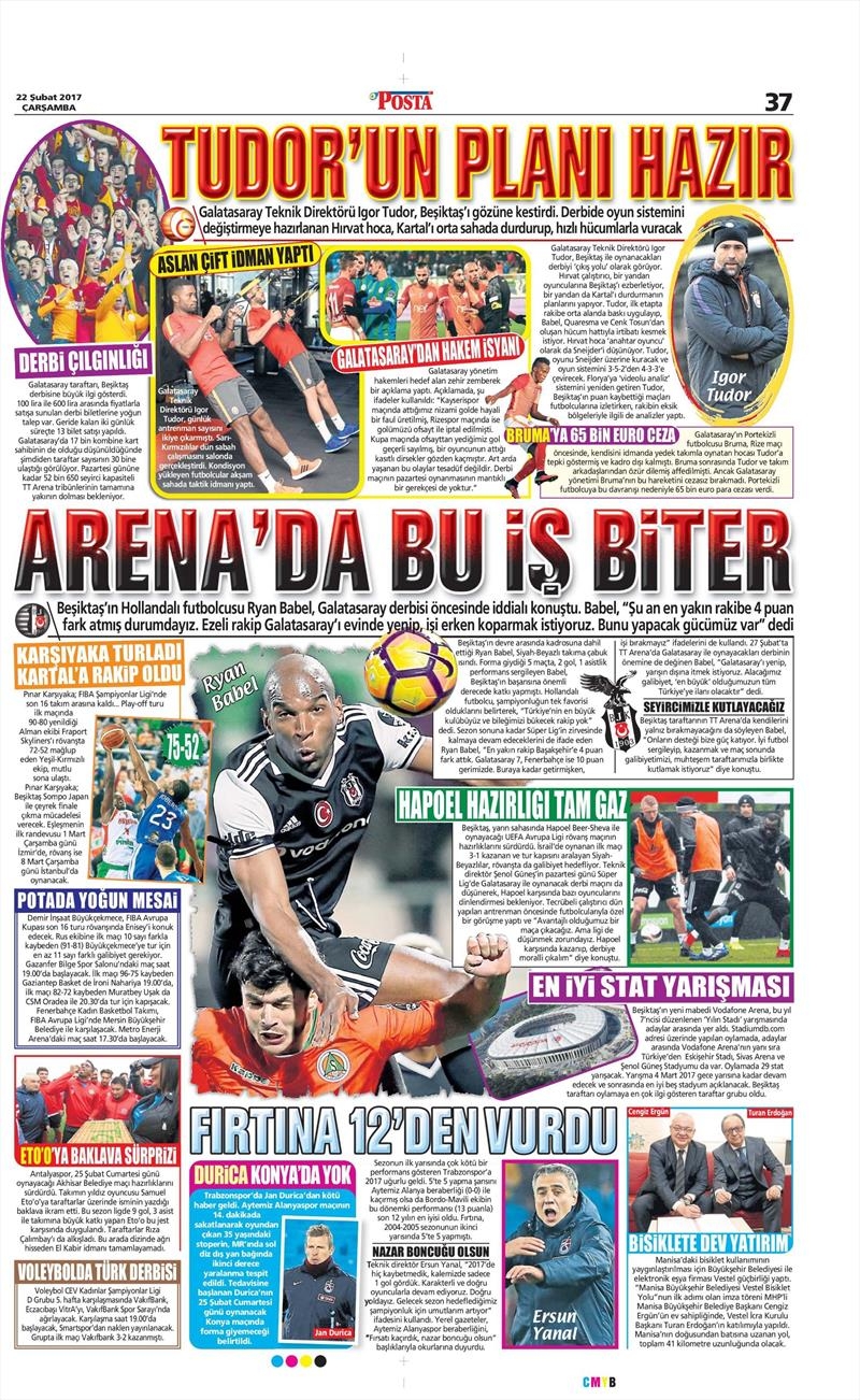 22 Şubat 2017 | İşte gazetelerin Beşiktaş manşetleri - Görsel 5
