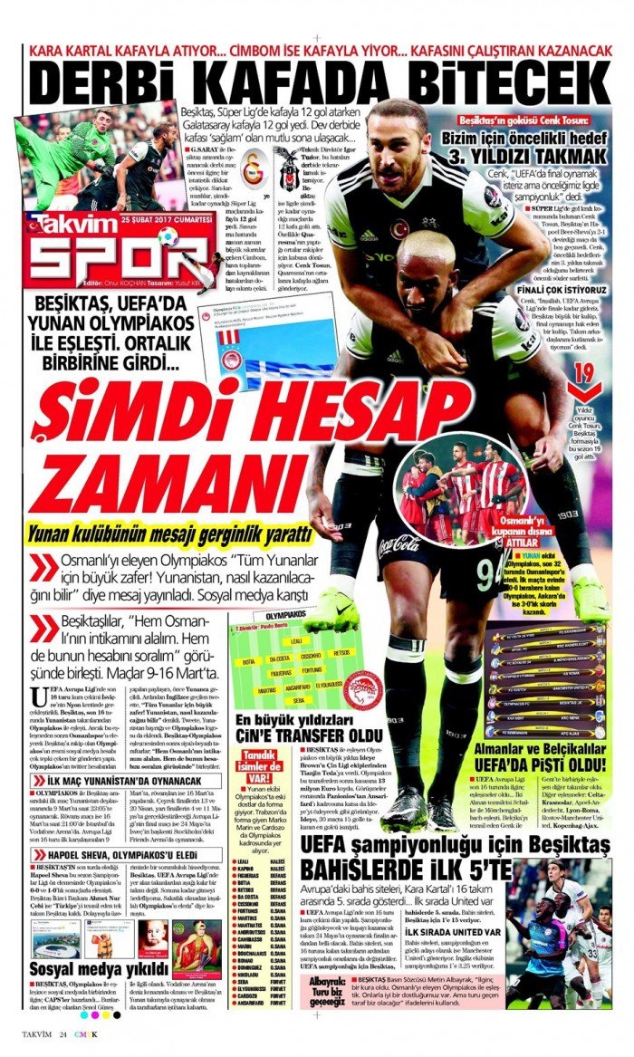 25 Şubat 2017 | İşte gazetelerin Beşiktaş manşetleri - Görsel 5