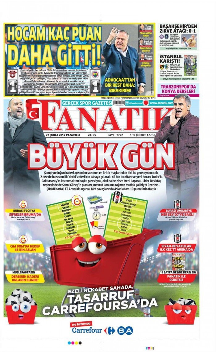 27 Şubat 2017 | İşte gazetelerin Beşiktaş manşetleri - Görsel 1