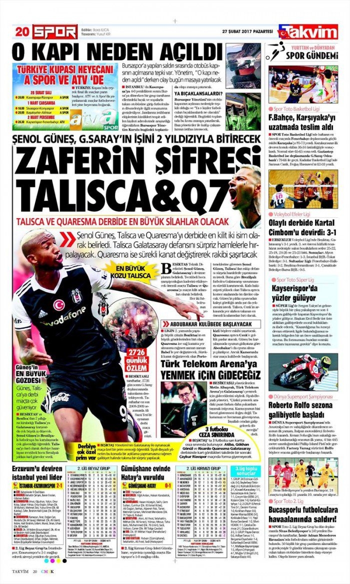 27 Şubat 2017 | İşte gazetelerin Beşiktaş manşetleri - Görsel 2
