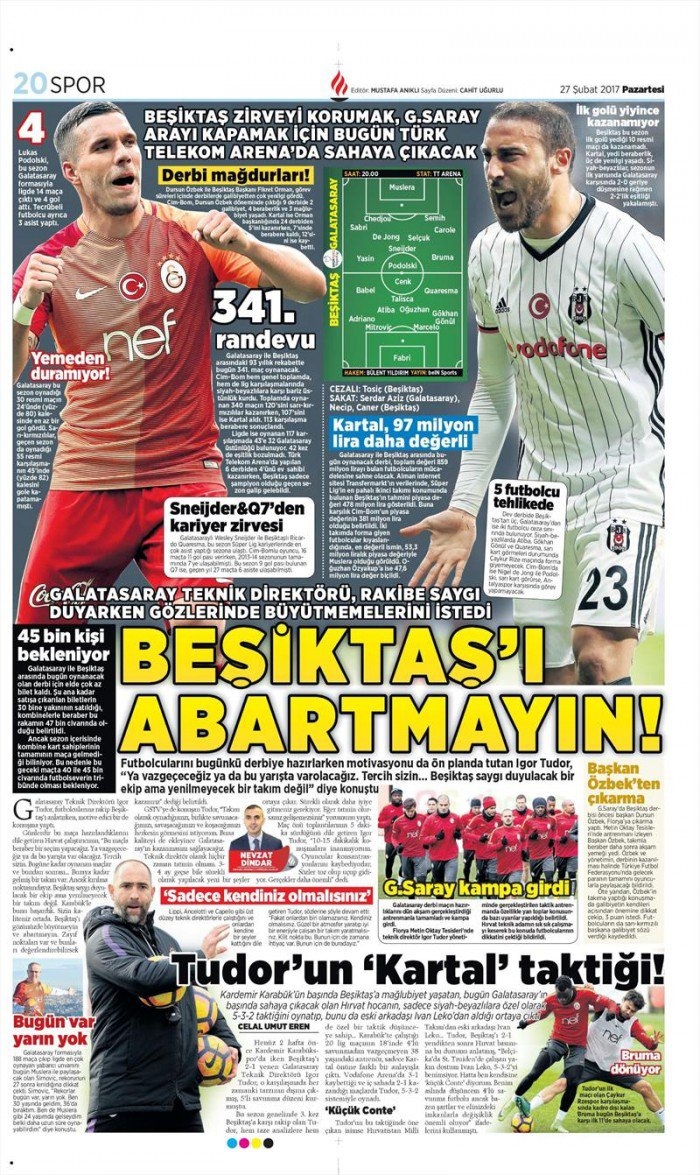 27 Şubat 2017 | İşte gazetelerin Beşiktaş manşetleri - Görsel 7