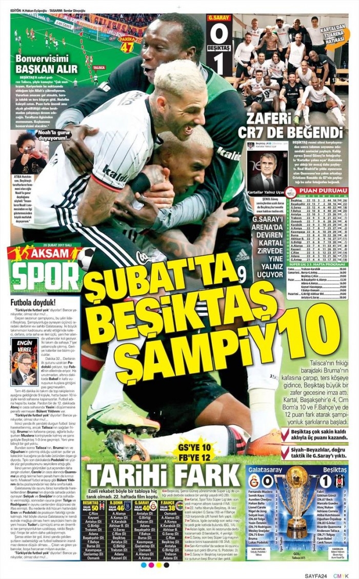 28 Şubat 2017 | İşte gazetelerin Beşiktaş manşetleri - Görsel 2