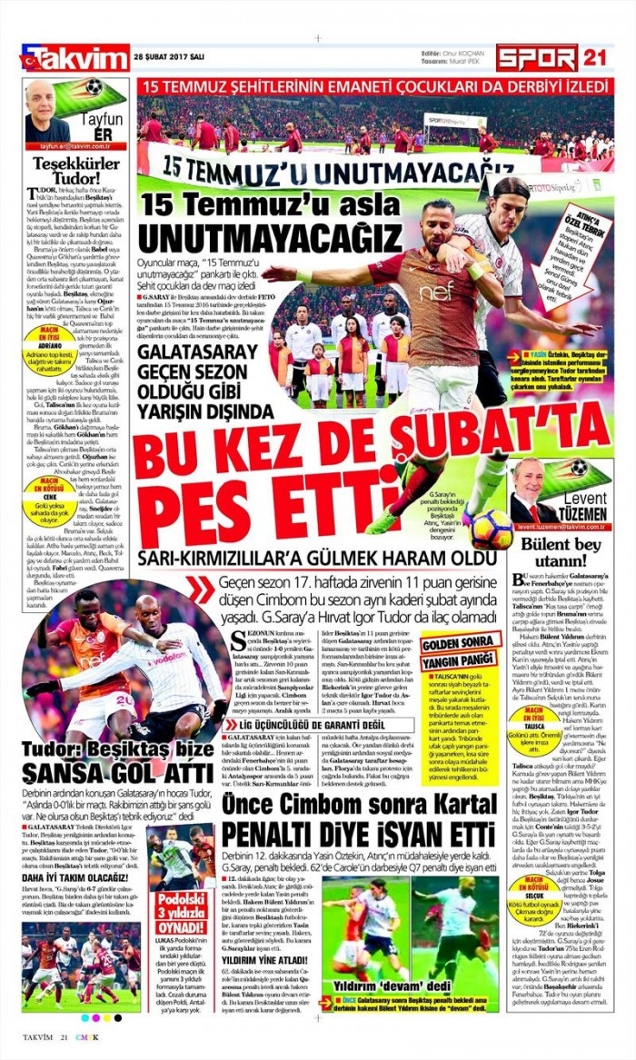 28 Şubat 2017 | İşte gazetelerin Beşiktaş manşetleri - Görsel 22