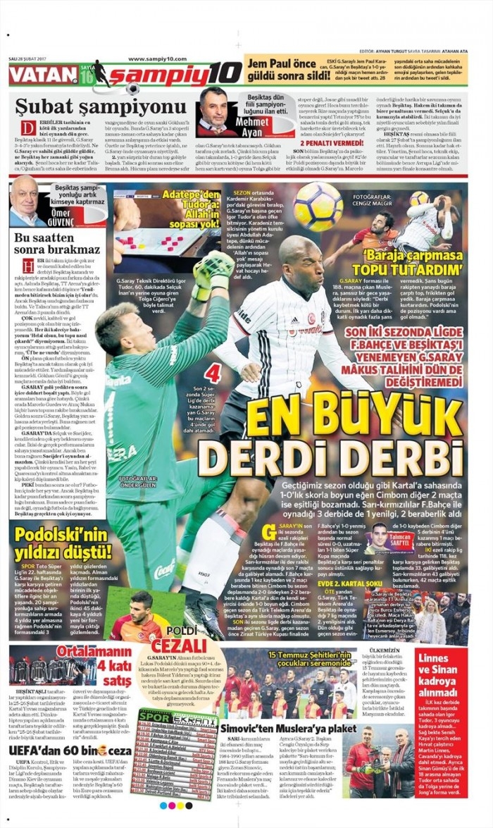 28 Şubat 2017 | İşte gazetelerin Beşiktaş manşetleri - Görsel 25