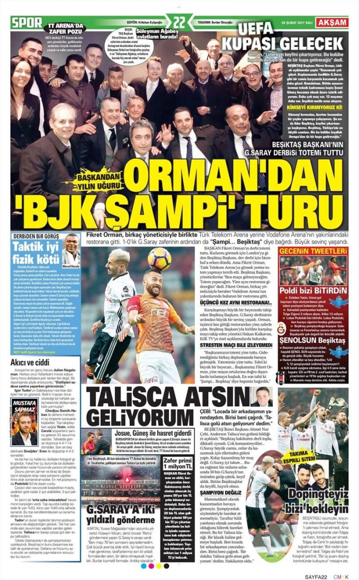 28 Şubat 2017 | İşte gazetelerin Beşiktaş manşetleri - Görsel 3