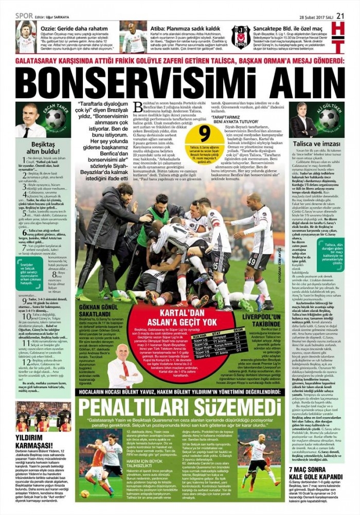 28 Şubat 2017 | İşte gazetelerin Beşiktaş manşetleri - Görsel 4