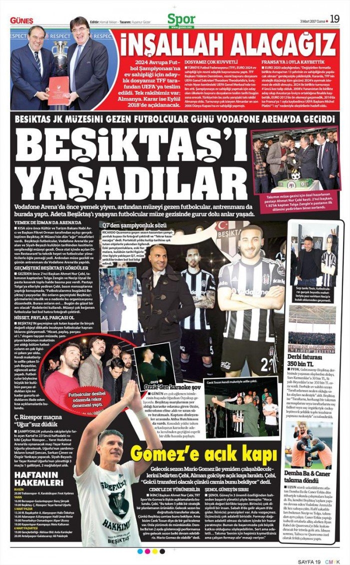 3 Mart 2017 | İşte gazetelerin Beşiktaş manşetleri - Görsel 2