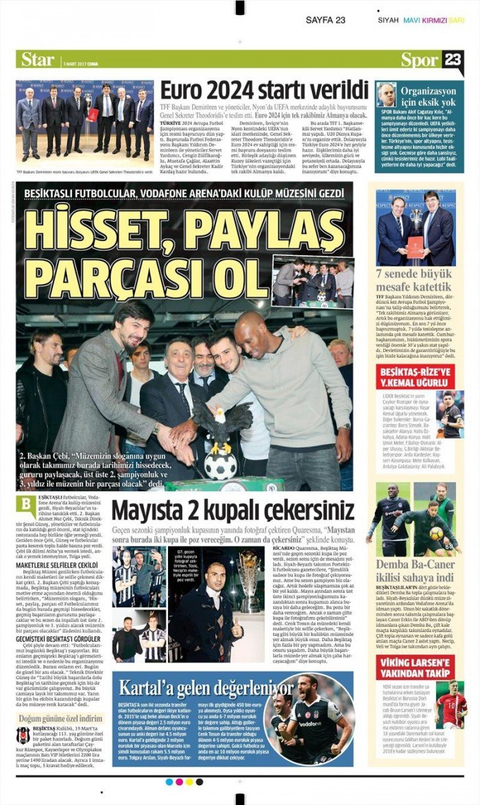 3 Mart 2017 | İşte gazetelerin Beşiktaş manşetleri - Görsel 7