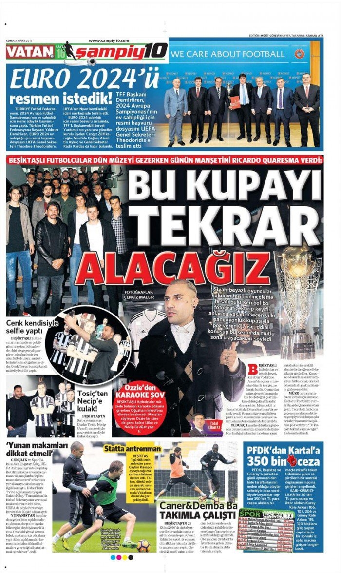 3 Mart 2017 | İşte gazetelerin Beşiktaş manşetleri - Görsel 8