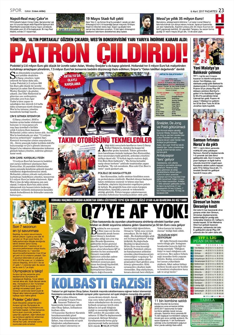 6 Mart 2017 | İşte gazetelerin Beşiktaş manşetleri - Görsel 4