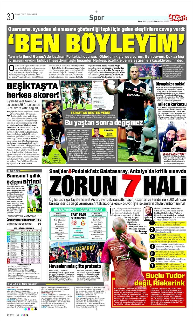 6 Mart 2017 | İşte gazetelerin Beşiktaş manşetleri - Görsel 5