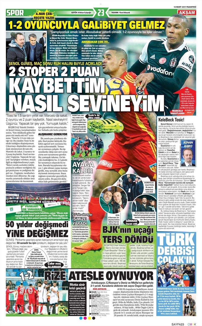 13 Mart 2017 | İşte gazetelerin Beşiktaş manşetleri - Görsel 16